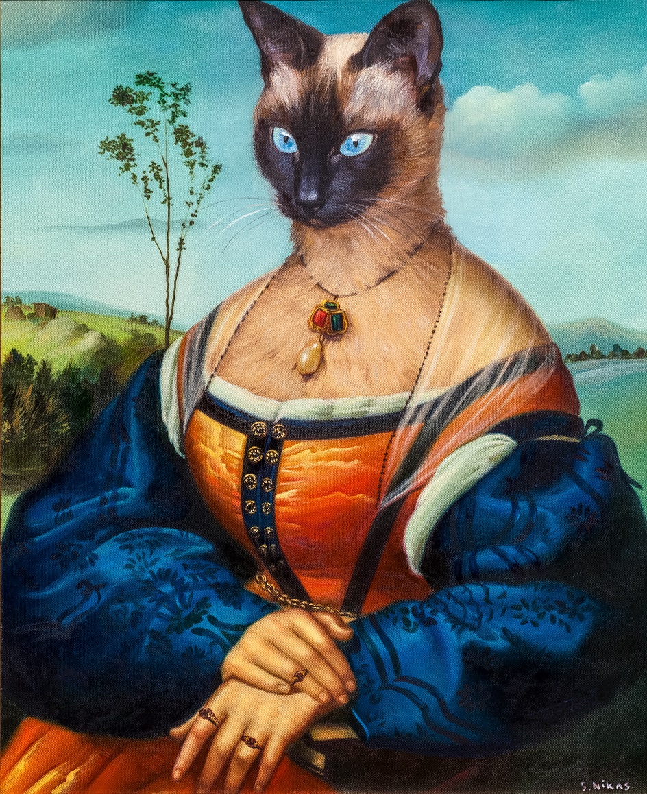 Никас Сафронов коты портреты